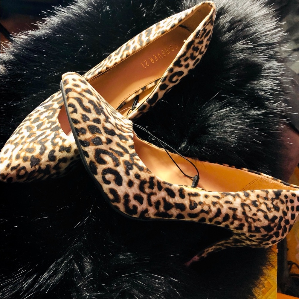 Cheetah print Forever 21 heels